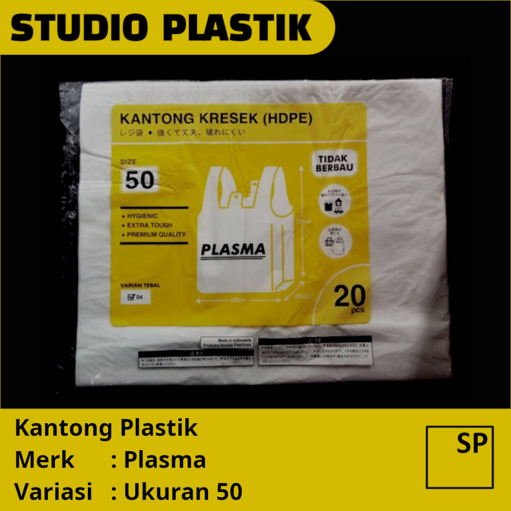 Kantong Kresek Plasma Uk 40 P, 50 P / Kantong Plastik