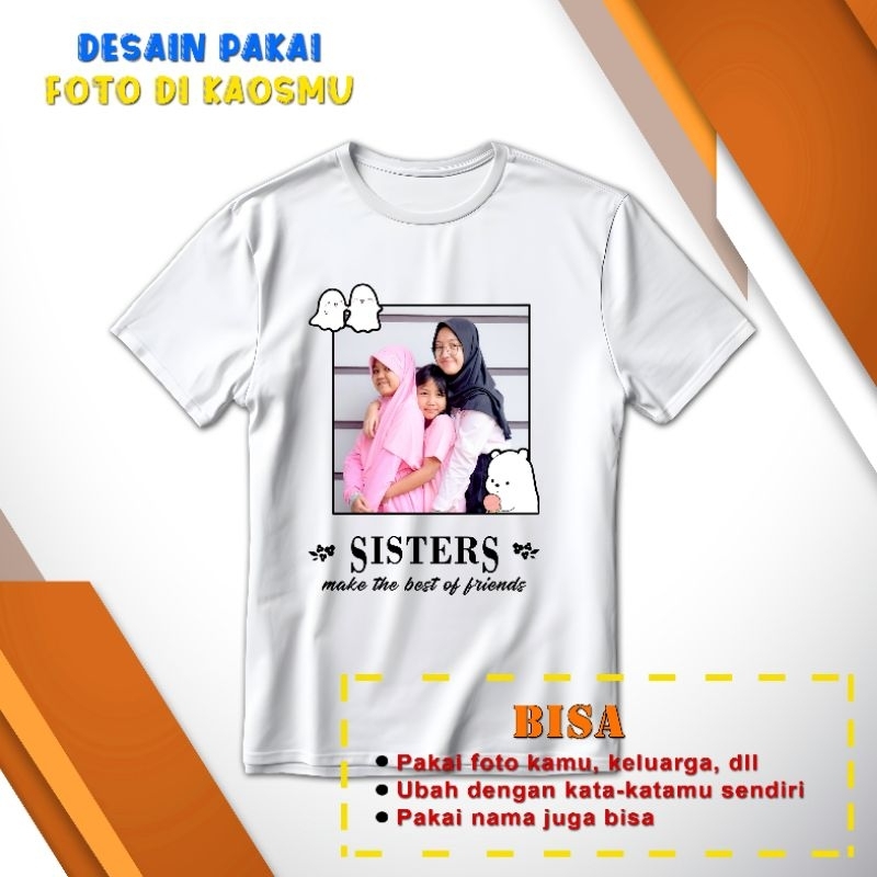 KAOS FOTO DESAIN CUSTOM SABLON DTF PREMIUM DISTRO