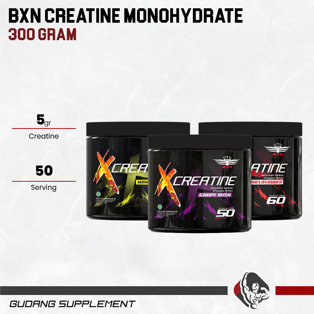 BXN Nutrition Xtreme Creatine Monohydrate Powder 300 Gram