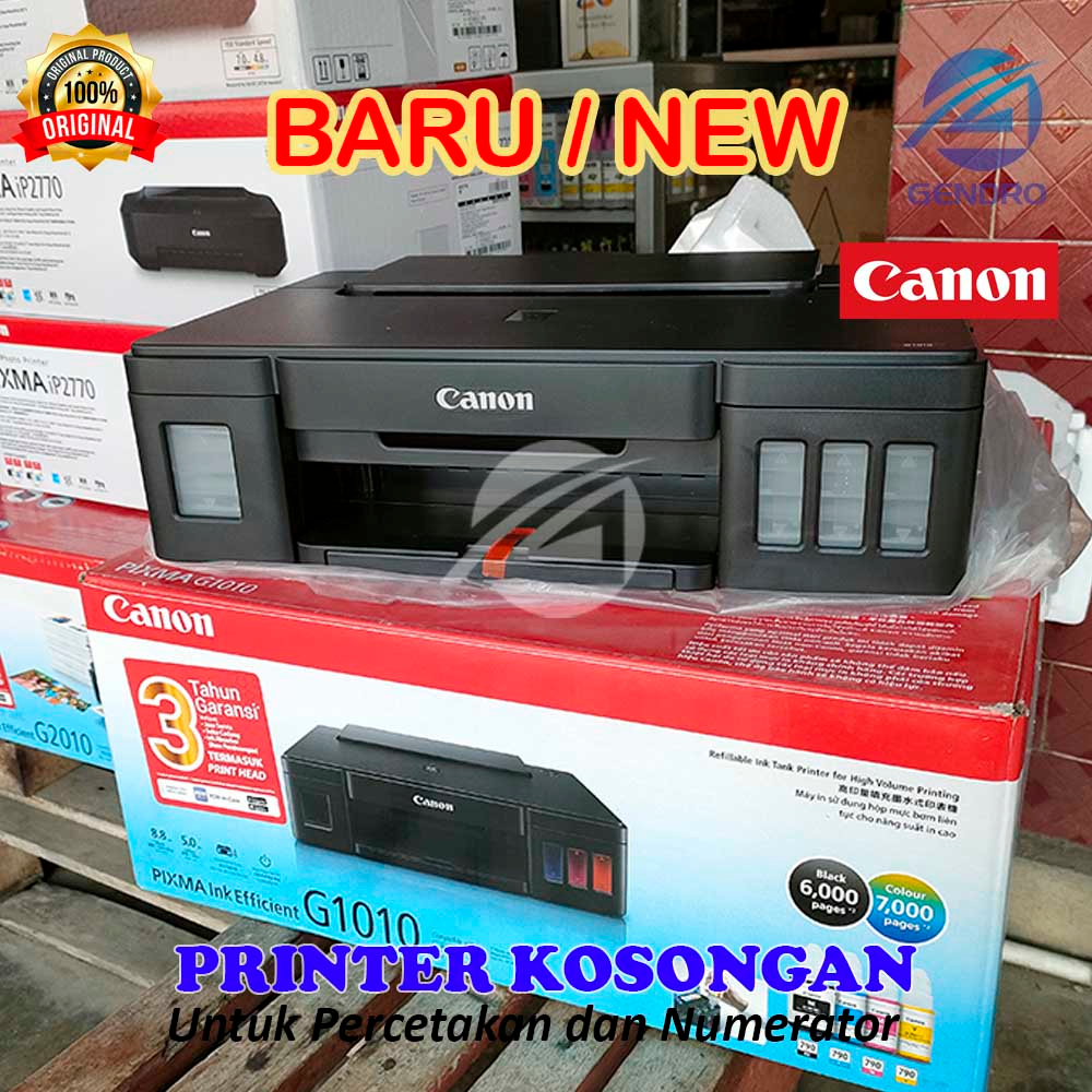 Printer Canon Pixma G1010 G-1010 Kosongan tanpa Katrid dan tinta