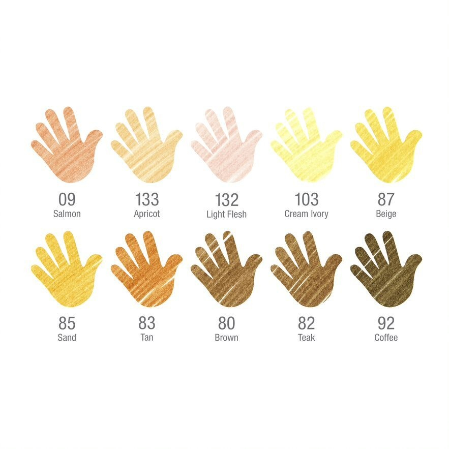 

RK Faber Connector Pen 10 Color (Skin Tone) Spidol Warna