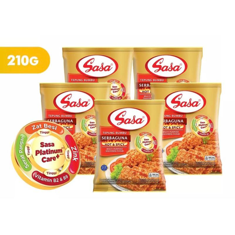 

Sasa Tepung Serbaguna Hot & Spicy 210g