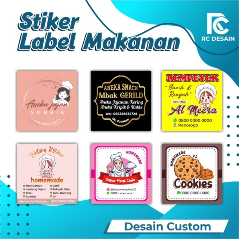 

STICKER LABEL MAKANAN PRODUK