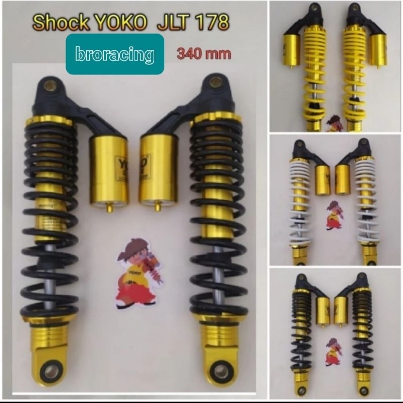 shockbreaker yoko tabung atas motor bebek ukuran 270 mm dan 340 mm