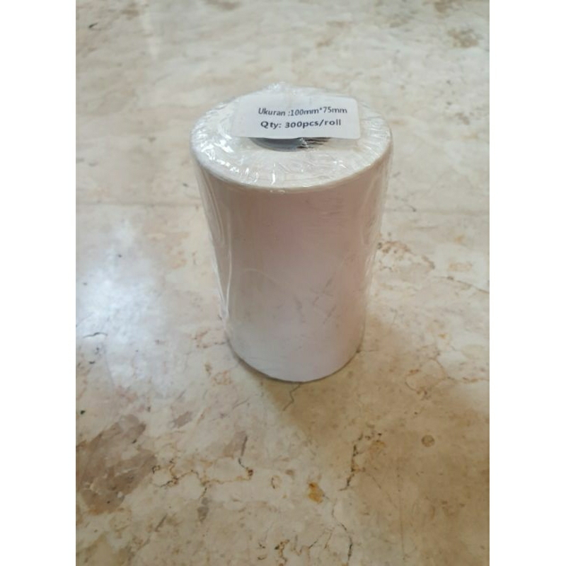 

Label Stiker Thermal 100 x 75 mm isi 300 Pcs Label Termal Stiker