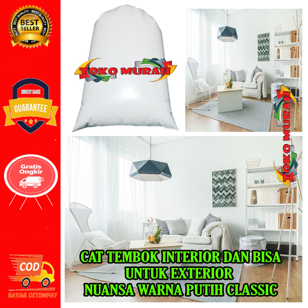 cat tembok kiloan terlaris terbaru warna putih