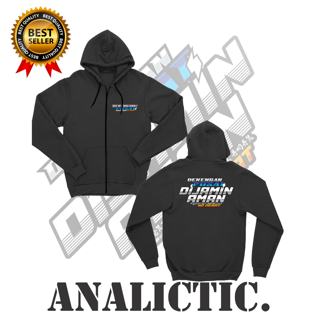 Jaket Zipper Pria Wanita Allsize M L XL 2XL 3XL 4XL 5XL Dekengan Pusat Dijamin Aman No Debat