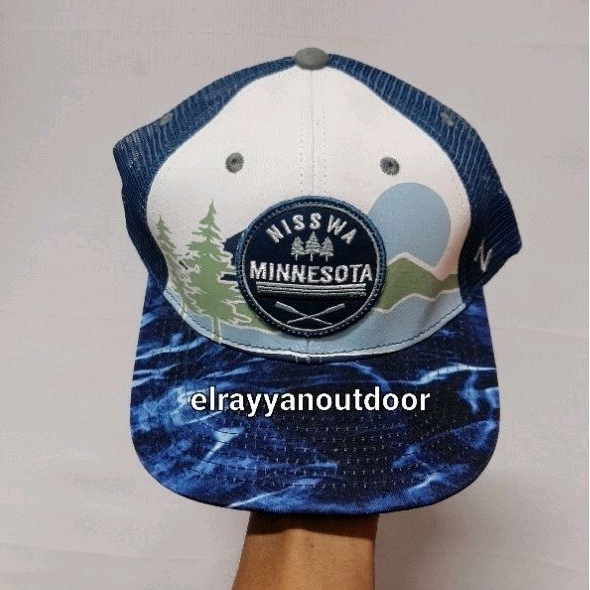 TOPI MINNESOTA ZEPHYR TRUCKER HAT BLUE/WHITE