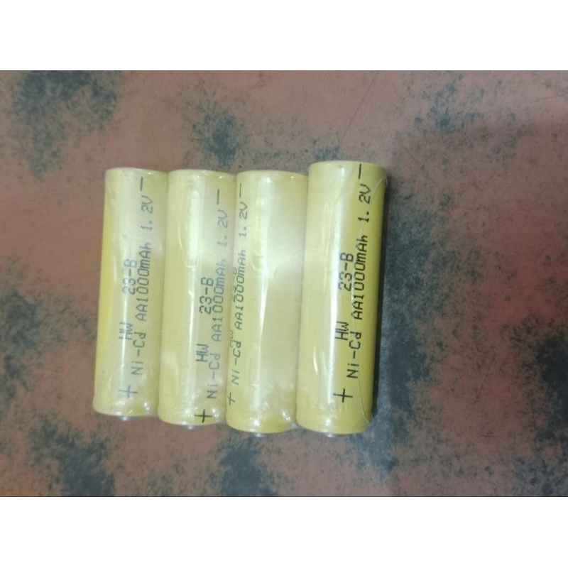Baterai Ni-Cd AA 1000mAh 1.2v Baterai cas mobil remote