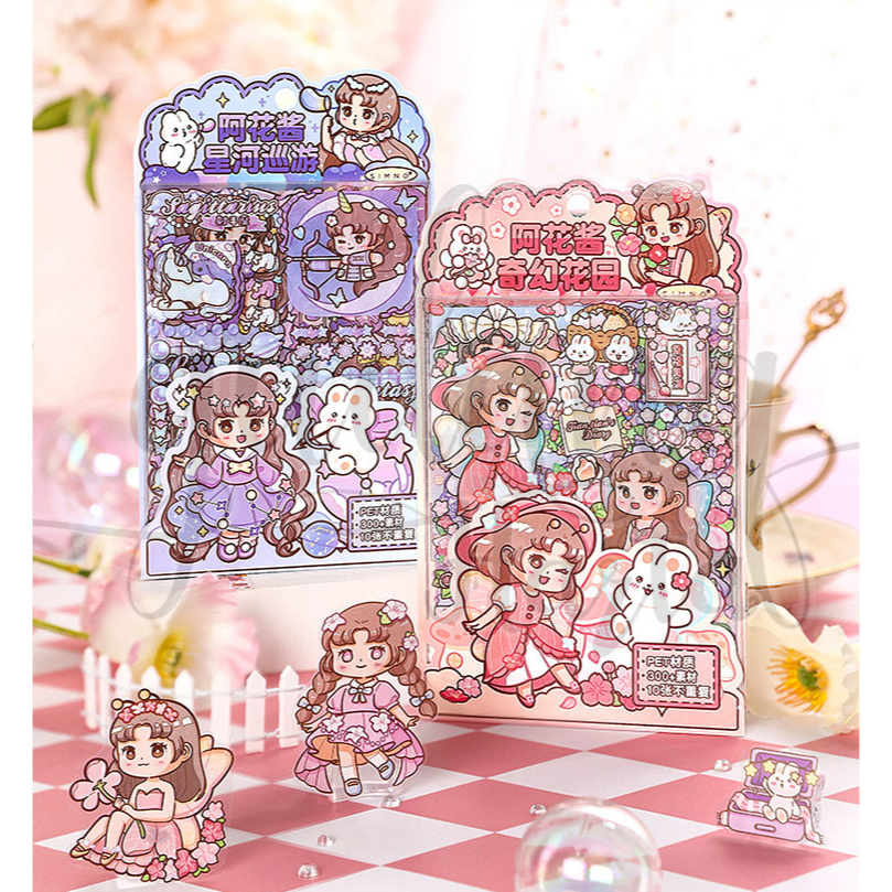 

Stiker Set ISI 10 Cute Girl Sticker Motif Cewek Imut DIY GH 303840