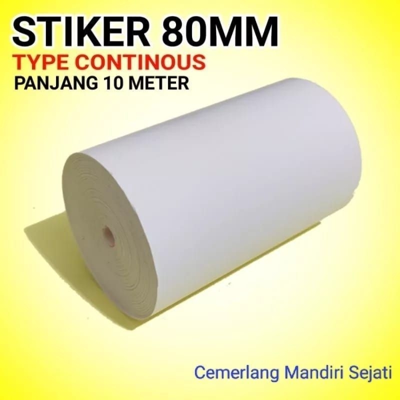 

KERTAS STIKER THERMAL 80MM 10M (KING)