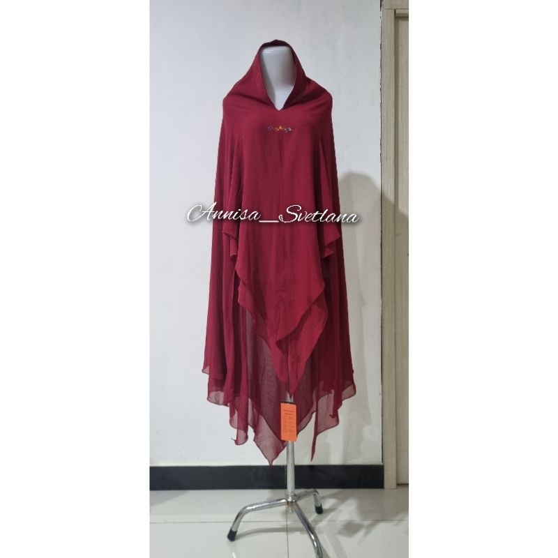 Khimar Sisesa Maroon