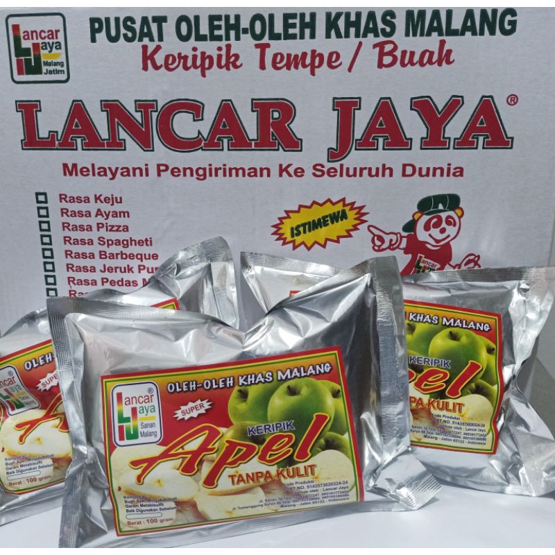 

Keripik apel lancar jaya 100gr/kripikapel/oleh-oleh khas malang