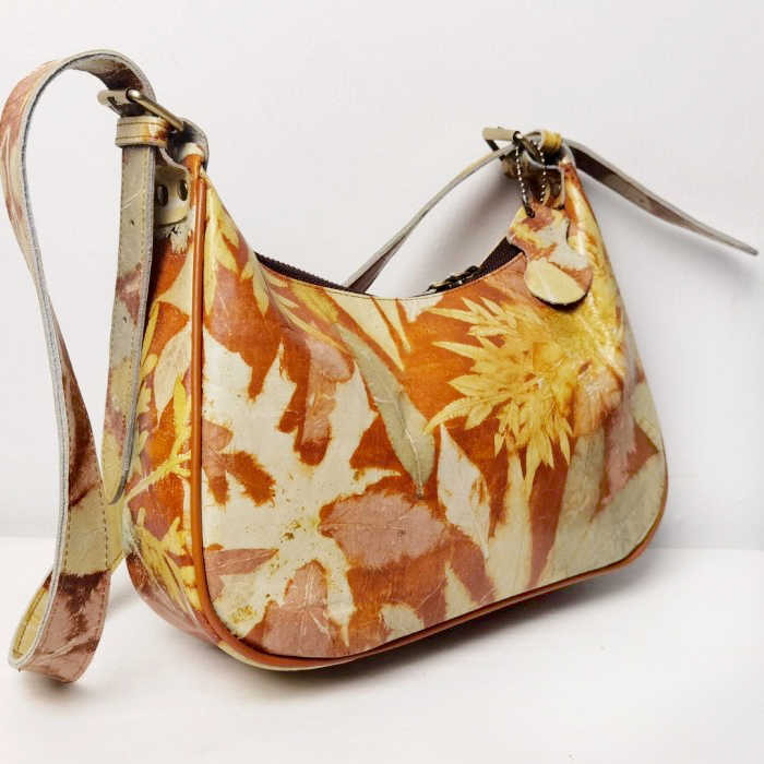 Tas selempang bahu wanita Kulit sapi asli Ecco print Leather