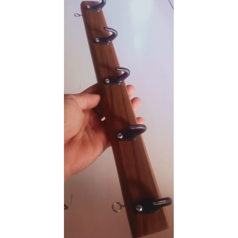 kapstok kayu jati//Gantungan Baju kayu jati