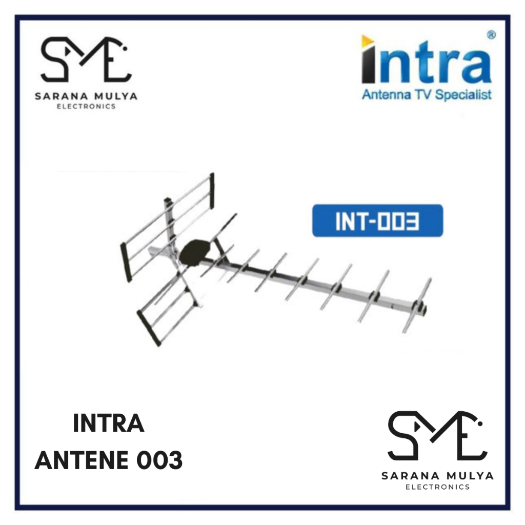 INTRA ANTENE OUTDOOR / LUAR TV DIGITAL INT-003 - TV/LED/LCD/STB KABEL 13METER