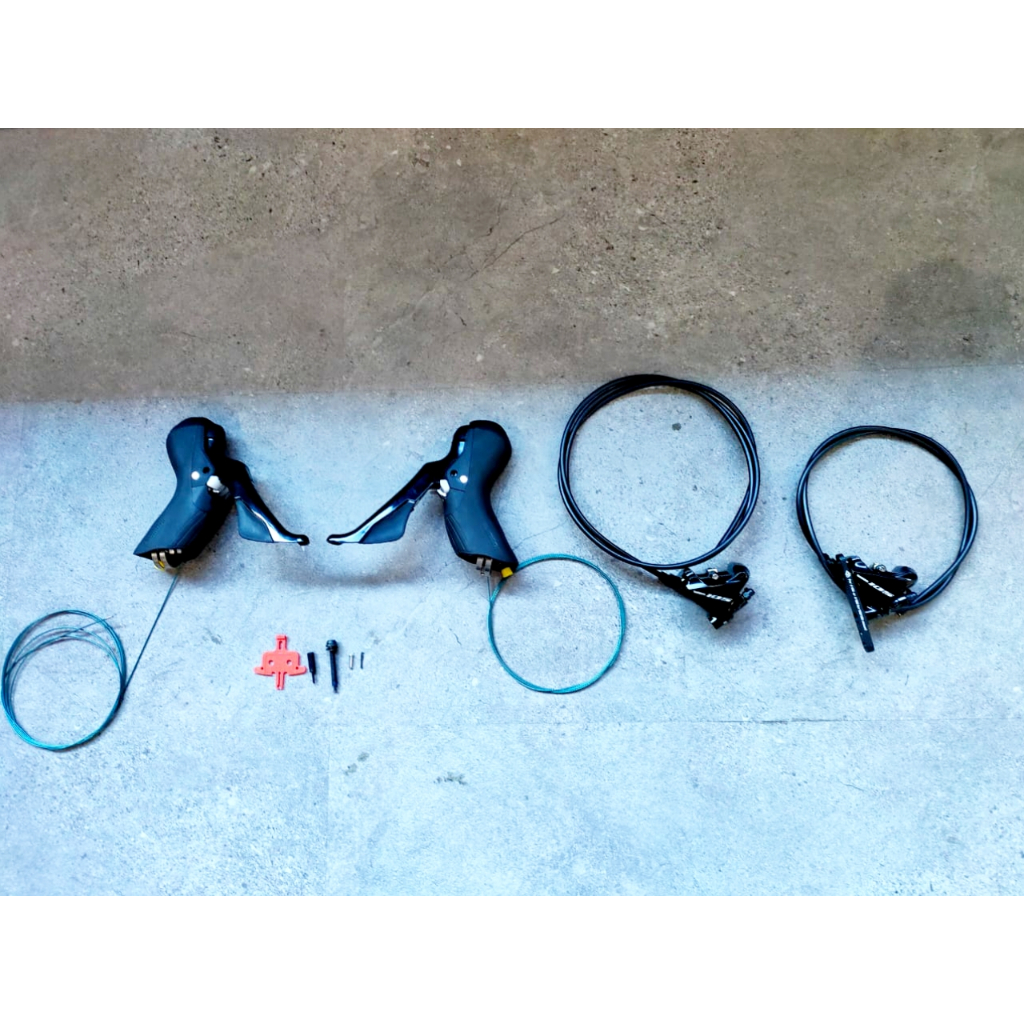 BRAKESET HYDRAULIC SHIMANO 105 BRIFTER 7020 CALIPER 7070