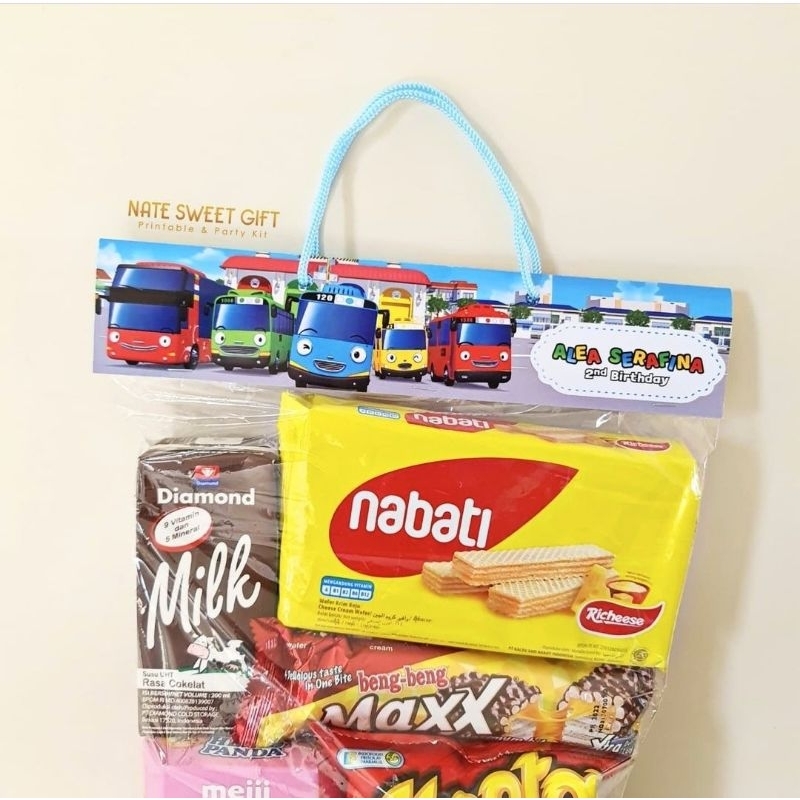 

TAYO THEME Snack Label Birthday Souvenir Muat 4kg!!