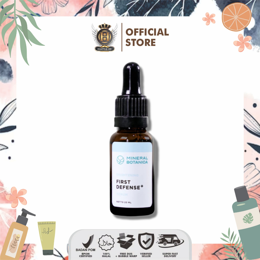 Mineral Botanica First Defense Brightening Face Serum - Serum Wajah Mencerahkan