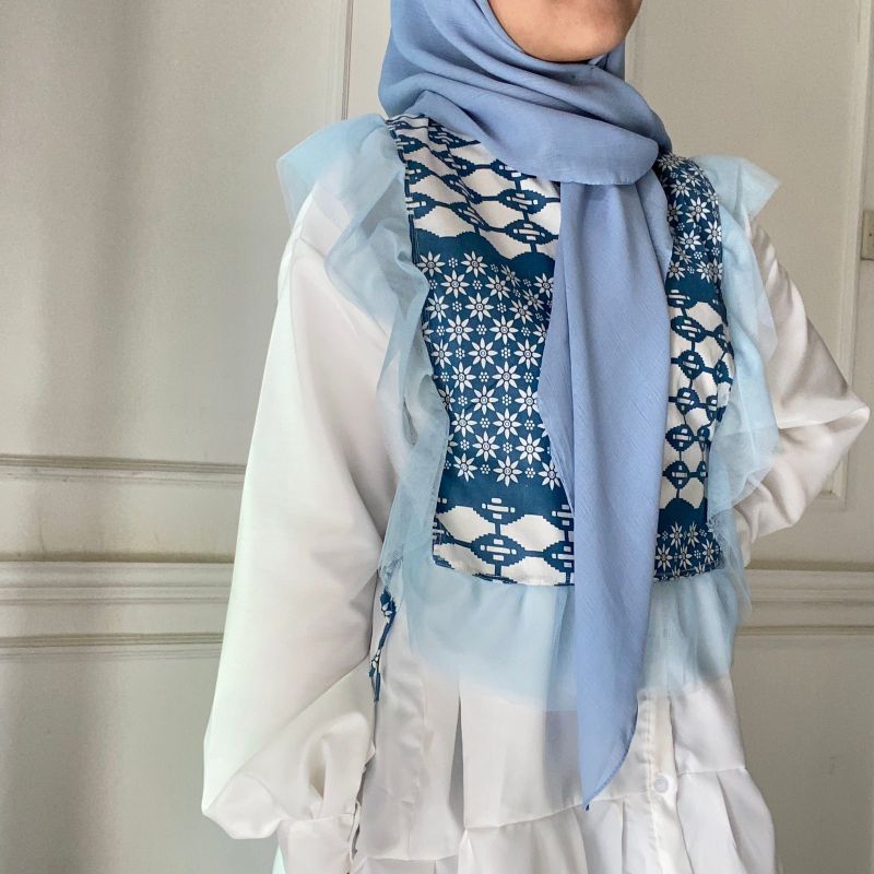 vest batik / vest tile batik / vest wanita