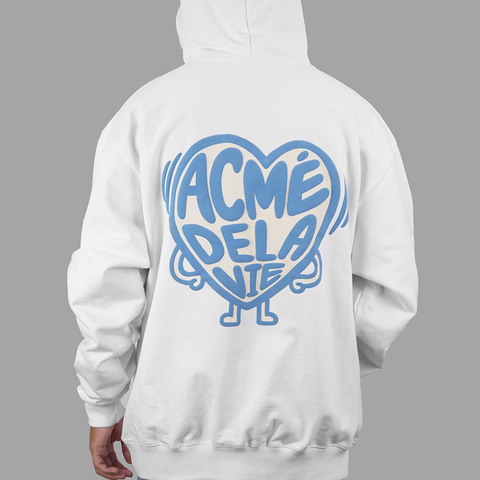 ADLV Shaking Heart Hoodie White