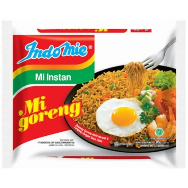 

Indomie goreng 85gr