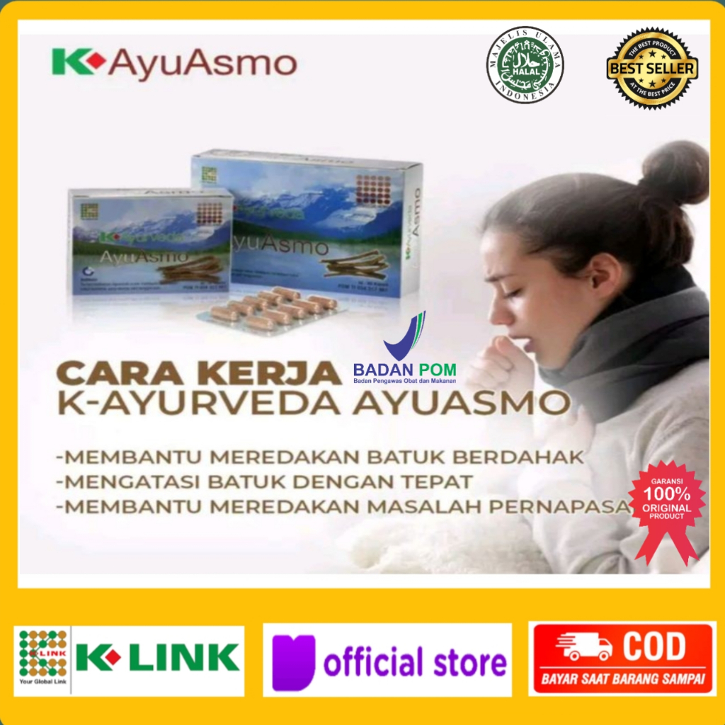 K Ayuverda AyuAsmo Original K Link isi 60pcs