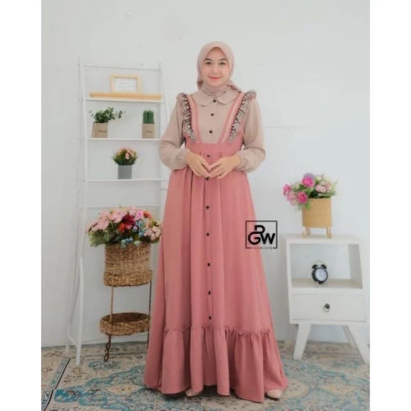 GAMIS RENDA JIHAN CRINGKEL AIRFLOW GAMIS TERBARU PREMIUM BEST SELLER-2