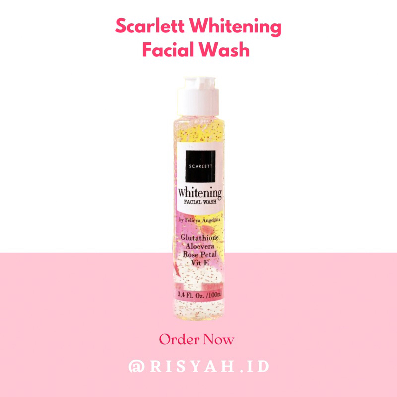Scarlett Whitening Facial Wash / Sabun Cuci Muka Whitening Scarlett Original / Scarlett Whitening Ci