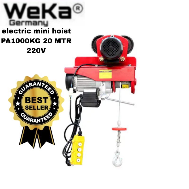 ELECTRIK MINI HOIST PA1000 KG 20 MTR PLUS TROLLY