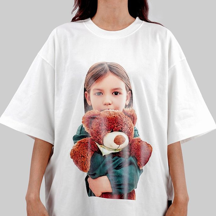 ADLV Bear Girl White Tee