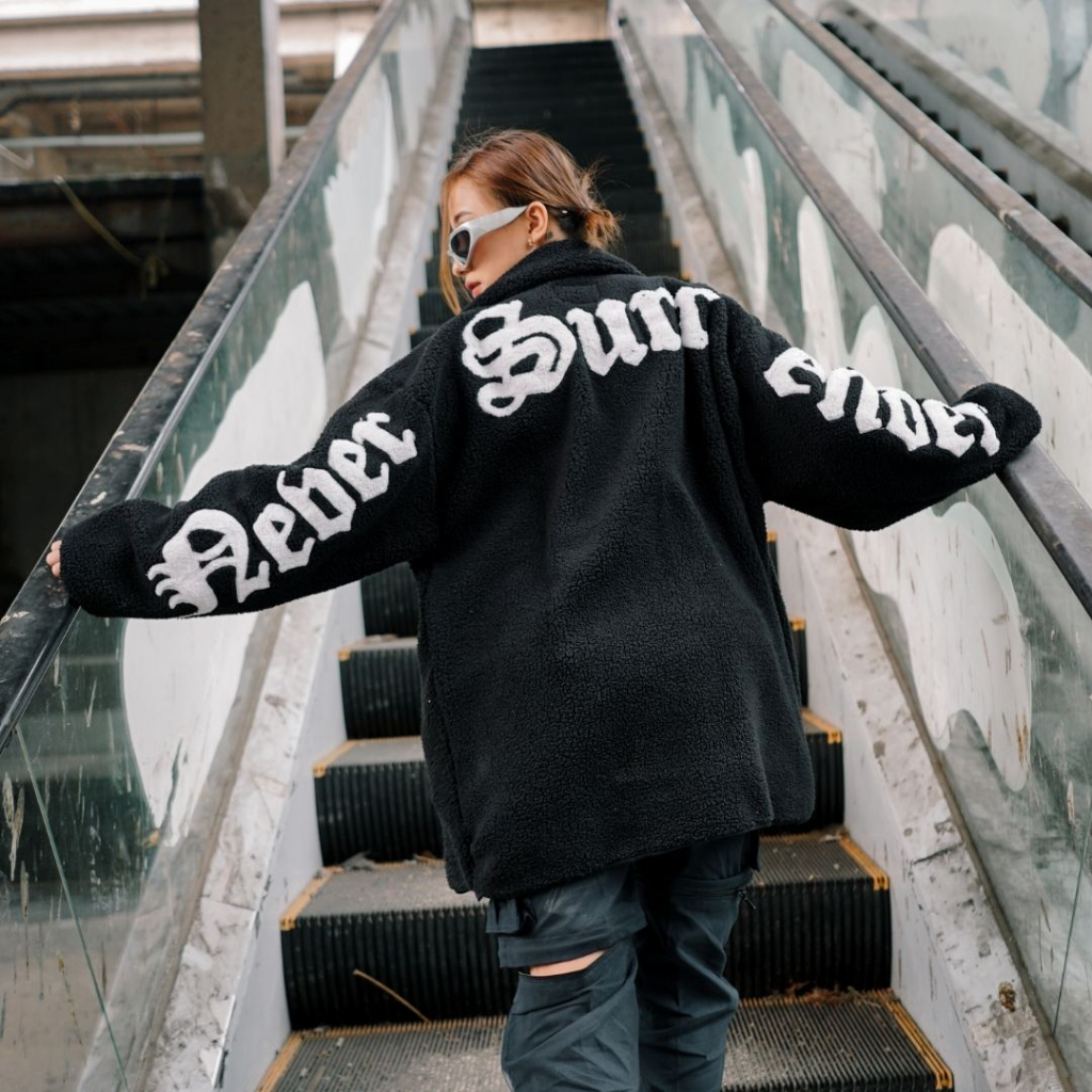 NVSR Sherpa Jacket Zip Black