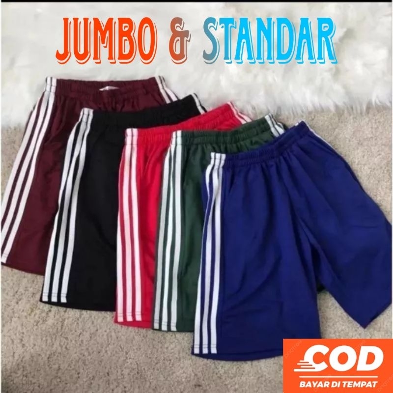 Celana Kolor Pria Dan Wanita Bahan Kaos Ukuran Standar & Jumbo