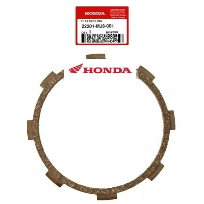 22201-MJ8-001 Plat kampas kopling disk cluth friction tiger lama 2000 tiger revo