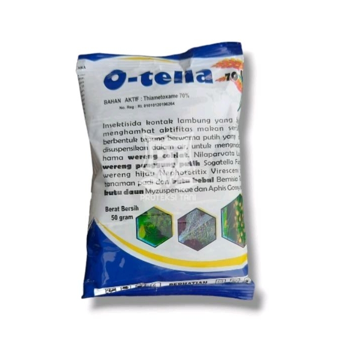 O Tella 70 WP Pembasmi Wereng Sistemik Setara 50 % Pimetrozim (bahan aktif Plenum) & 20 % Tiametoxam