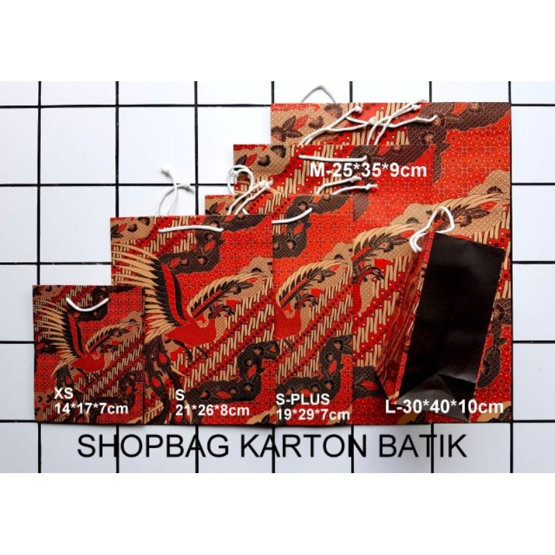 

paper bag batik ukuran 25x35x9 perlusin # BAAH