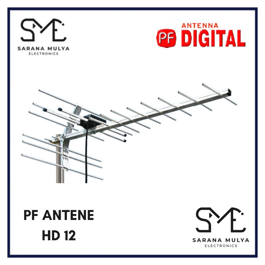 PF ANTENA TV DIGITAL OUTDOOR/LUAR HD 12 - TV/LED/LCD/STB KABEL 10 METER