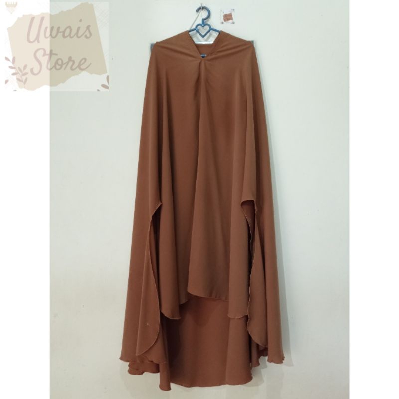 PRELOVED KHIMAR HANDSPLIT NONPAD MUSTARD