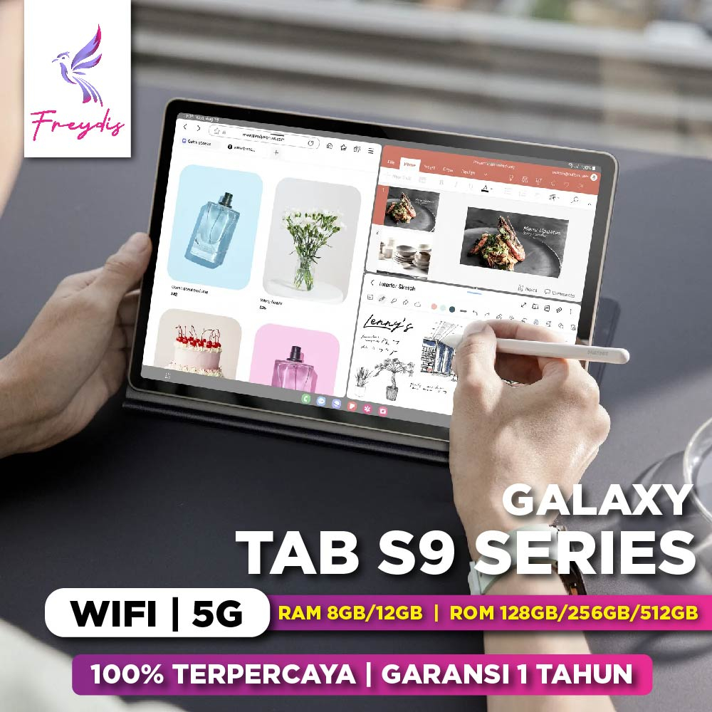 Samsung Galaxy Tablet Tab S9 S9+ Plus Ultra 5G Wifi RAM 8GB 12GB 128GB 256GB 512GB Android Original 