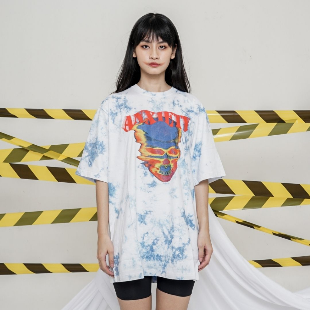 NVSR Tiedye T-Shirt Oversize 24s Baju Kaos Tangan Pendek Anxiety