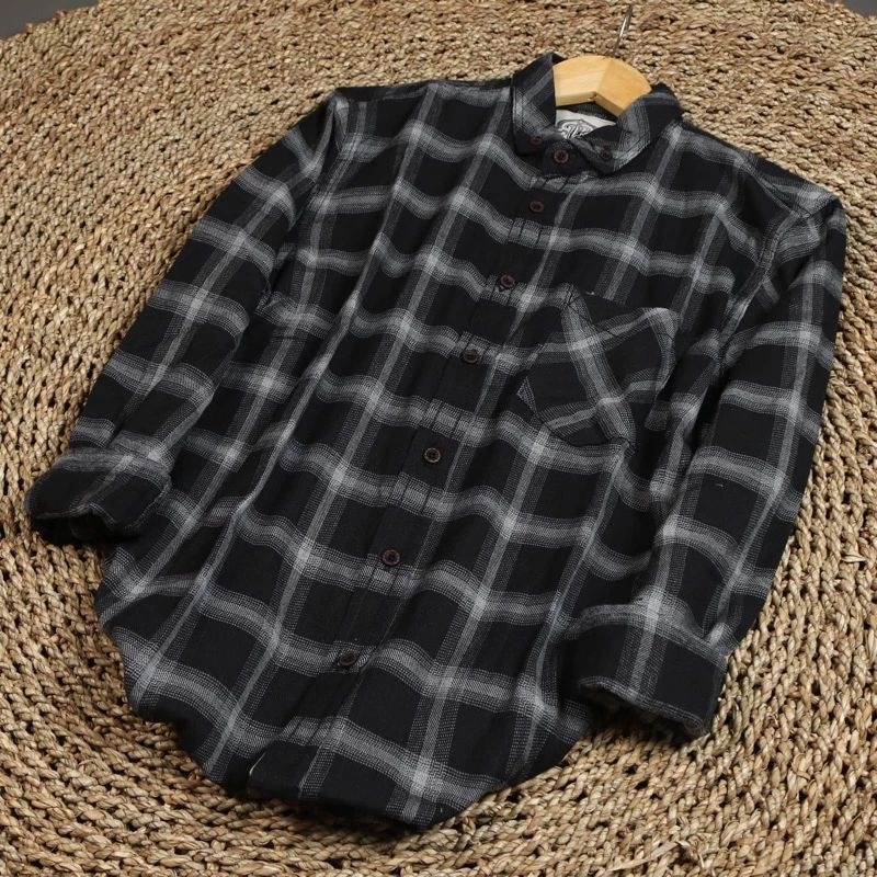 KEMEJA FLANEL IMPORT PRIA DISTRO (ORI) LENGAN PANJANG MOTIF FLANEL KOTAK KOTAK / HEM FLANEL KODE 793