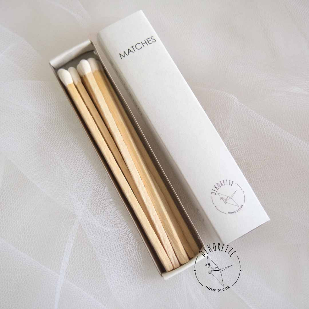 DEKORETTE - Korek api kayu aesthetic/Woodenstick/korek api panjang box
