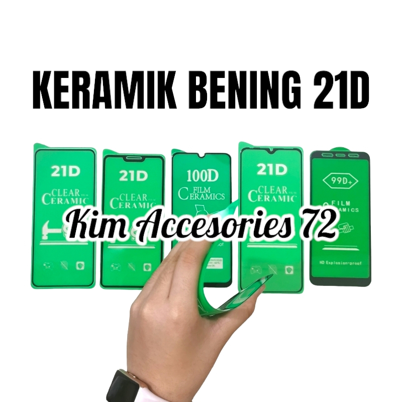 ANTIGORES OPPO RENO 6 5G - ANTI GORES KERAMIK BENING 21D FULL COVER