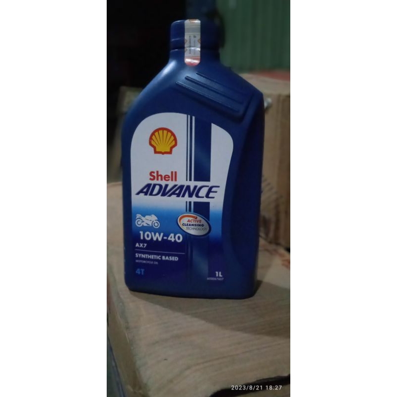 Oli Shell Advance AX7 1 Liter motor bebek/sport