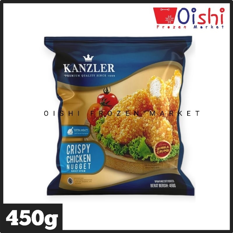 

Kanzler Crispy Chicken Nugget (Naget Ayam Krispy) Cordone Blue Premium 450g