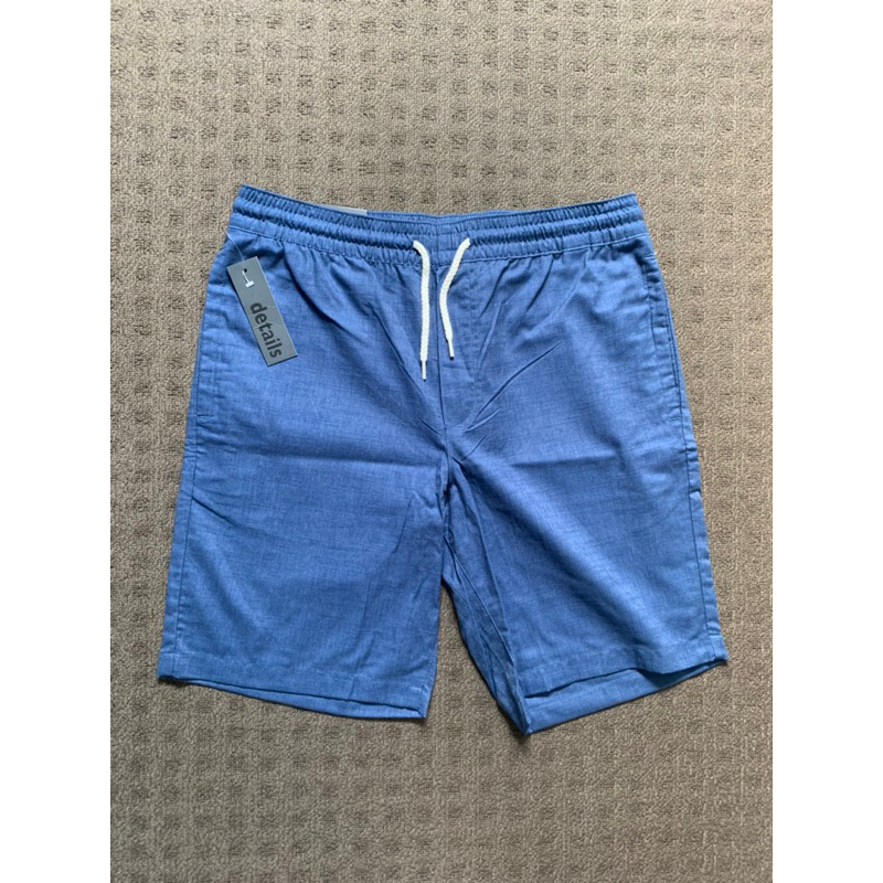 CELANA PENDEK DETAILS BIRU ORIGINAL AUTHENTIC