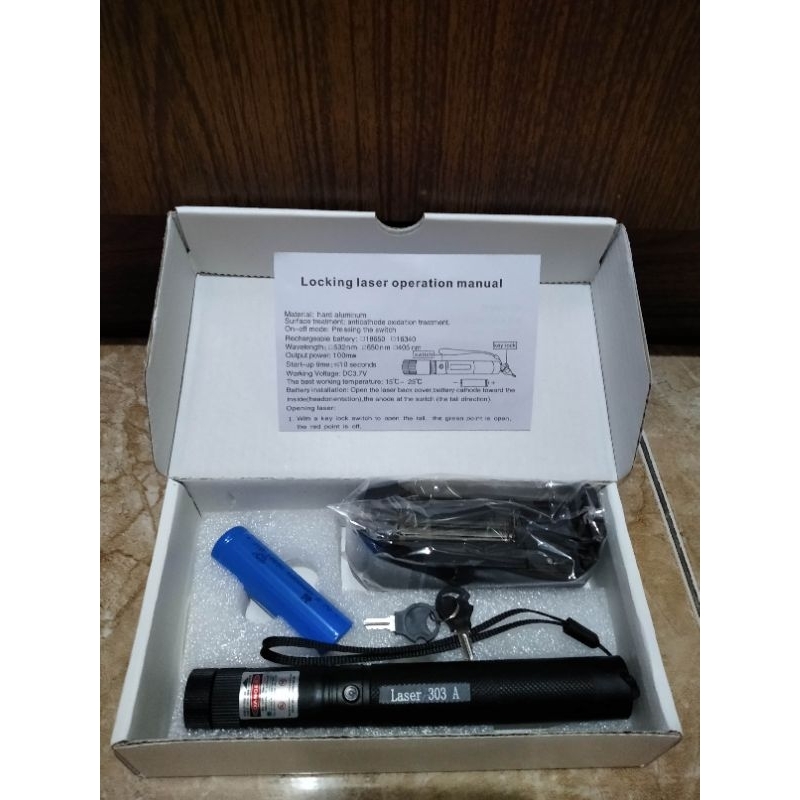 Green Laser Pointer 303 Laser Presentasi Senter Laser Hijau Tbk