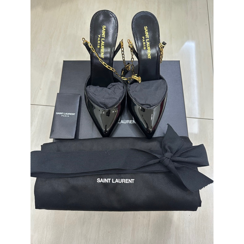 NEW YSL Saint laurent shoes heels black