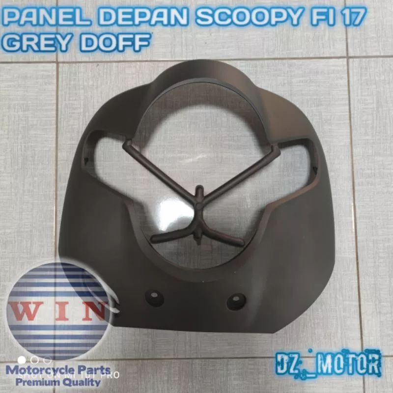 *Cover front Tameng lampu Panel kap body depan scoopy fi esp new 2018 2019 2020 k93 grey doff/Coklat