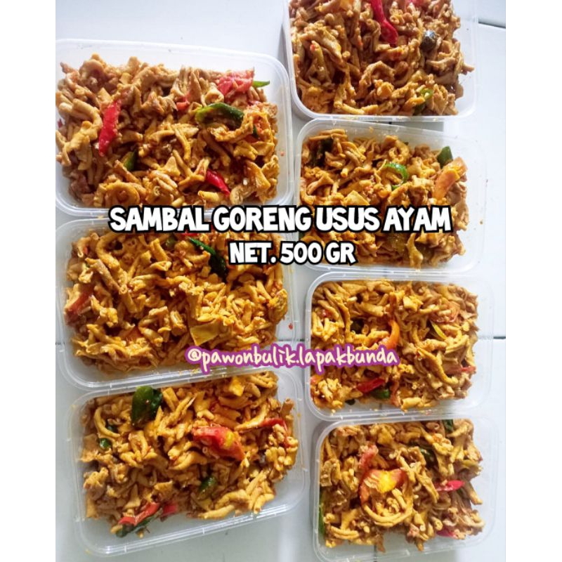 

SAMBAL GORENG USUS AYAM BY PAWON BU LIK (FROZEN) 500GR